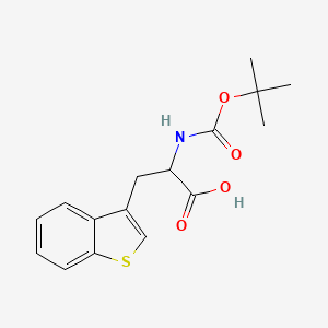 molecular formula C16H19NO4S B3029683 Boc-3-(3-苯并噻吩基)-DL-丙氨酸 CAS No. 74893-31-5