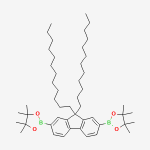 molecular formula C49H80B2O4 B3029684 2,7-Bis(4,4,5,5-tetramethyl-1,3,2-dioxaborolan-2-yl)-9,9-didodecylfluorene CAS No. 749900-93-4