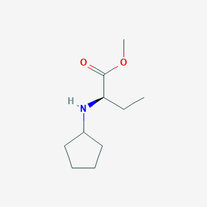 B3029698 (R)-Methyl 2-(cyclopentylamino)butanoate CAS No. 755039-52-2