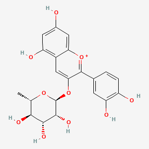 molecular formula C21H21O10+ B3029727 Cyanidin-3-o-rhamnoside CAS No. 768299-10-1