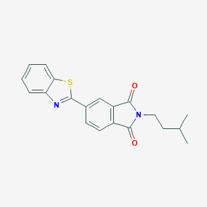 molecular formula C20H18N2O2S B302973 5-(1,3-benzothiazol-2-yl)-2-isopentyl-1H-isoindole-1,3(2H)-dione 