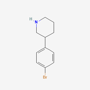 molecular formula C11H14BrN B3029733 3-(4-溴苯基)哌啶 CAS No. 769944-72-1