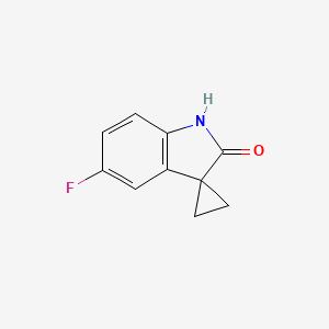 molecular formula C10H8FNO B3029734 5'-氟代螺[环丙烷-1,3'-吲哚]-2'-酮 CAS No. 769965-95-9