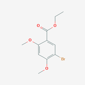 molecular formula C11H13BrO4 B3029748 Ethyl 5-bromo-2,4-dimethoxybenzoate CAS No. 773136-05-3