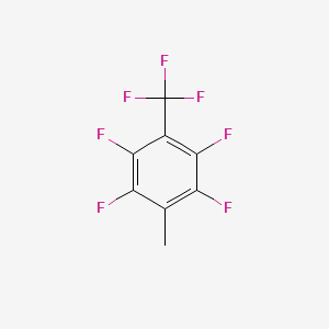 molecular formula C8H3F7 B3029757 alpha,alpha,alpha,2,3,5,6-Heptafluoro-p-xylene CAS No. 778-35-8