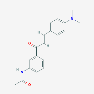 molecular formula C19H20N2O2 B302976 N-(3-{3-[4-(dimethylamino)phenyl]acryloyl}phenyl)acetamide 
