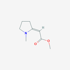 molecular formula C8H13NO2 B3029775 Methyl 2-(1-Methyl-2-pyrrolidylidene)acetate CAS No. 78167-68-7