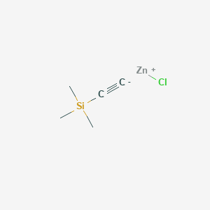 molecular formula C5H9ClSiZn B3029783 Chlorozinc(1+);ethynyl(trimethyl)silane CAS No. 78389-87-4