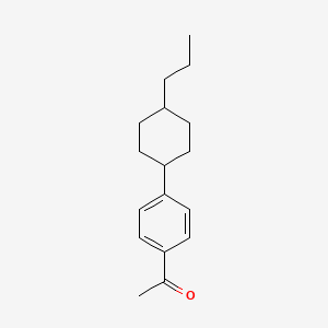 molecular formula C17H24O B3029788 1-[4-(4-Propylcyclohexyl)phenyl]ethanone CAS No. 78531-61-0