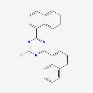 molecular formula C23H14ClN3 B3029797 2-Chloro-4,6-dinaphthalen-1-yl-1,3,5-triazine CAS No. 78941-32-9