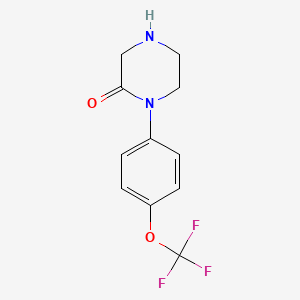 1-(4-Trifluoromethoxy-phenyl)-piperazin-2-one