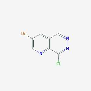 molecular formula C7H3BrClN3 B3029815 3-溴-8-氯吡啶并[2,3-D]嘧啶 CAS No. 794592-14-6