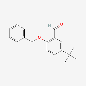 molecular formula C18H20O2 B3029817 2-(Benzyloxy)-5-(tert-butyl)benzaldehyde CAS No. 796047-09-1