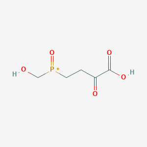 molecular formula C5H8O5P+ B3029822 (3-Carboxy-3-oxopropyl)(hydroxymethyl)oxophosphanium CAS No. 79778-02-2