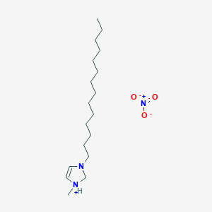 molecular formula C18H37N3O3 B3029826 1-Methyl-3-tetradecyl-2,3-dihydro-1H-imidazol-1-ium nitrate CAS No. 799246-94-9