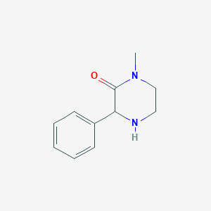 molecular formula C11H14N2O B3029828 1-甲基-3-苯基哌嗪-2-酮 CAS No. 799796-66-0