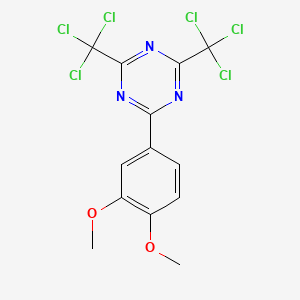 2-(3,4-Dimethoxyphenyl)-4,6-bis(trichloromethyl)-1,3,5-triazine