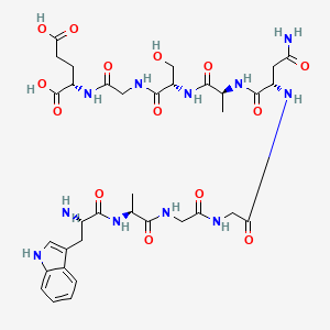 molecular formula C35H49N11O14 B3029838 (Asn5)-δ-睡眠诱导肽 CAS No. 80064-67-1