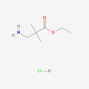 molecular formula C7H16ClNO2 B3029850 3-氨基-2,2-二甲基丙酸乙酯盐酸盐 CAS No. 80253-38-9