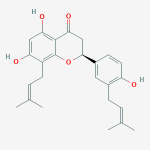 molecular formula C25H28O5 B3029856 优克雷斯塔黄烷酮 A CAS No. 80510-05-0