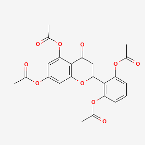 molecular formula C23H20O10 B3029860 2',5,6',7-Tetraacetoxyflavanone CAS No. 80604-17-7