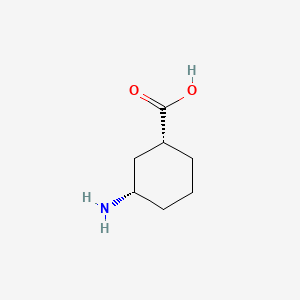 molecular formula C7H13NO2 B3029867 cis-3-Aminocyclohexanecarboxylic acid CAS No. 81131-39-7