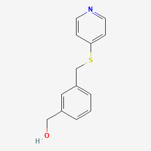 (3-((Pyridin-4-ylthio)methyl)phenyl)methanol