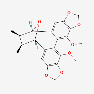 (1R,20S,21S,22R)-9,12-Dimethoxy-21,22-dimethyl-5,7,14,16,23-pentaoxahexacyclo[18.2.1.02,10.04,8.011,19.013,17]tricosa-2,4(8),9,11,13(17),18-hexaene