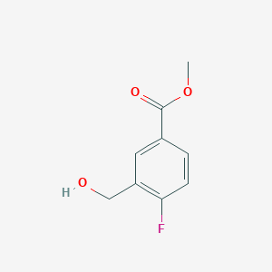 molecular formula C9H9FO3 B3029885 Methyl 4-fluoro-3-(hydroxymethyl)benzoate CAS No. 816449-69-1