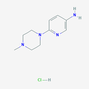 molecular formula C10H17ClN4 B3029892 3-Amino-6-(4-methyl-1-piperazinyl)pyridine Hydrochloride CAS No. 82205-57-0