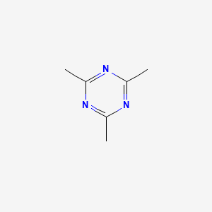molecular formula C6H9N3 B3029894 1,3,5-Triazine, 2,4,6-trimethyl- CAS No. 823-94-9