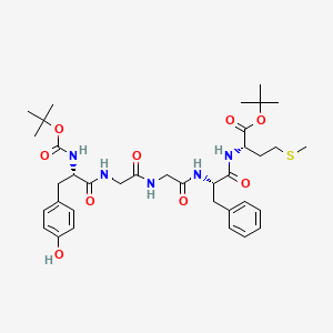 molecular formula C36H51N5O9S B3029896 Boc-met-enkephalin-T-butyl ester CAS No. 82362-16-1