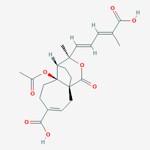 molecular formula C22H26O8 B3029899 pseudolaric acid C2 CAS No. 82508-35-8