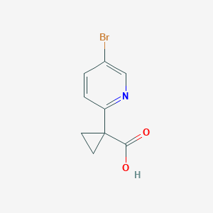 1-(5-Bromopyridin-2-YL)cyclopropanecarboxylic acid