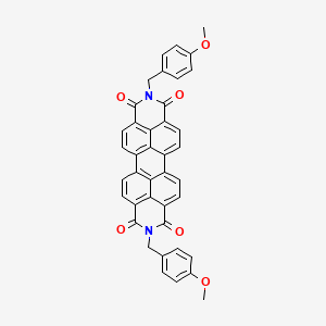 molecular formula C40H26N2O6 B3029915 2,9-Bis(p-methoxybenzyl)anthra(2,1,9-def:6,5,10-d'e'f')diisoquinoline-1,3,8,10(2H,9H)-tetrone CAS No. 83524-75-8