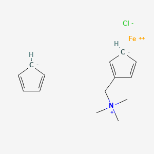 molecular formula C14H20ClFeN B3029919 (Ferrocenylmethyl)trimethylammonium chloride CAS No. 83617-79-2