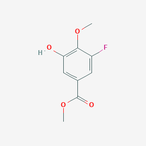 molecular formula C9H9FO4 B3029923 Methyl 3-fluoro-5-hydroxy-4-methoxybenzoate CAS No. 838856-88-5