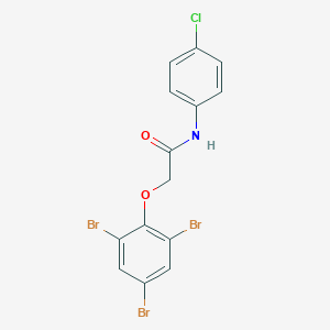 molecular formula C14H9Br3ClNO2 B302993 N-(4-chlorophenyl)-2-(2,4,6-tribromophenoxy)acetamide 