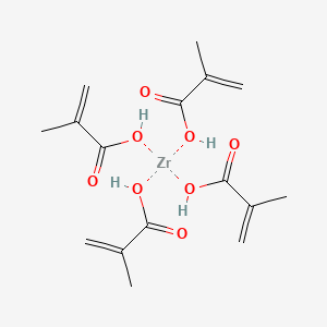 molecular formula C8H10O4Z B3029930 Methacrylic acid (zirconium salt) CAS No. 84057-81-8