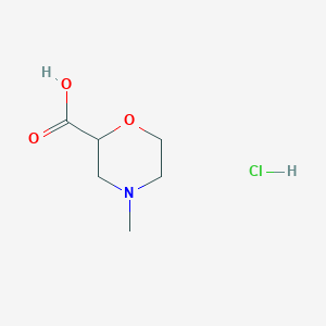 molecular formula C6H12ClNO3 B3029931 4-Methylmorpholine-2-carboxylic acid hydrochloride CAS No. 841274-05-3