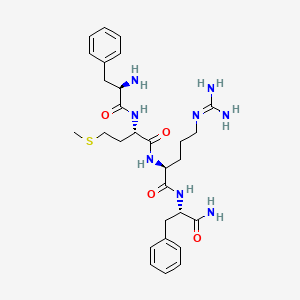 molecular formula C29H42N8O4S B3029934 D-苯丙氨酸-蛋氨酸-精氨酸-苯丙氨酸酰胺 CAS No. 84313-42-8