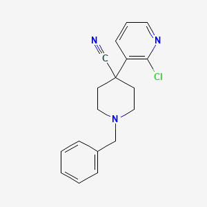 1-Benzyl-4-(2-chloropyridin-3-yl)piperidine-4-carbonitrile