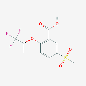 5-Methylsulfonyl-2-[((R)-2,2,2-trifluoro-1-methylethyl)oxy]benzoic acid