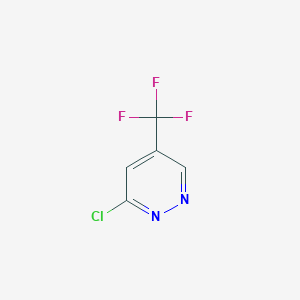 molecular formula C5H2ClF3N2 B3029946 3-Chloro-5-(trifluoromethyl)pyridazine CAS No. 845617-99-4