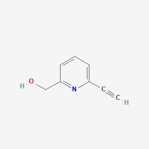 molecular formula C8H7NO B3029947 (6-Ethynylpyridin-2-yl)methanol CAS No. 845658-76-6