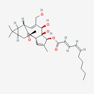 molecular formula C30H42O6 B3029952 3-O-(2'E,4'Z-decadienoyl)ingenol CAS No. 84680-59-1