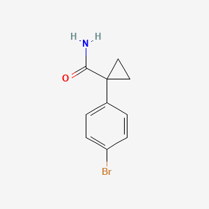molecular formula C10H10BrNO B3029953 1-(4-Bromophenyl)cyclopropanecarboxamide CAS No. 847361-67-5