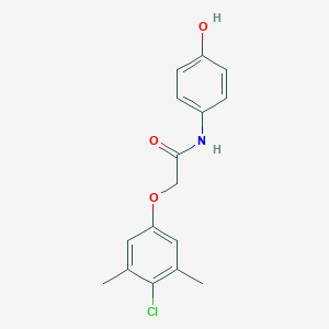 molecular formula C16H16ClNO3 B302996 2-(4-chloro-3,5-dimethylphenoxy)-N-(4-hydroxyphenyl)acetamide 