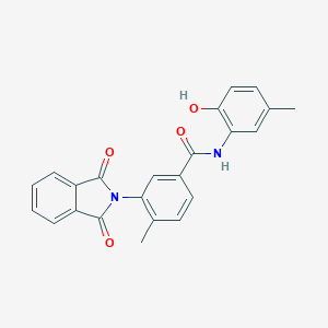 molecular formula C23H18N2O4 B302997 3-(1,3-dioxo-1,3-dihydro-2H-isoindol-2-yl)-N-(2-hydroxy-5-methylphenyl)-4-methylbenzamide 