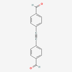 molecular formula C16H10O2 B3029971 4,4'-(乙炔-1,2-二基)二苯甲醛 CAS No. 84907-55-1